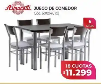 Naldo Lombardi Aimaretti juego de comedor oferta
