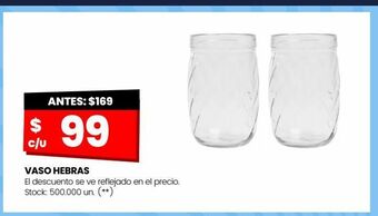 Changomas Vaso hebras oferta