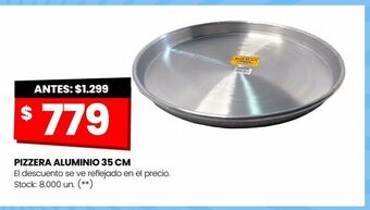 Pizzera aluminio 35 cm