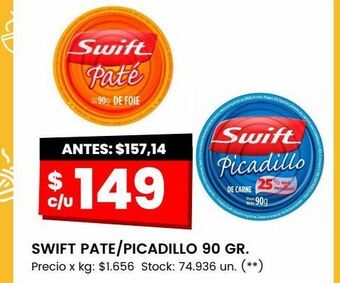 Changomas Swift pate/picadillo 90 gr oferta