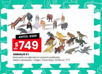 Changomas Animales x 1 oferta