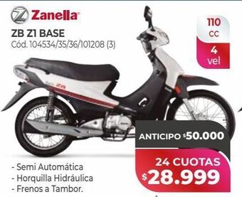 Naldo Lombardi Zanella zb z1 base oferta