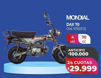 Naldo Lombardi Mondial dax 70 oferta