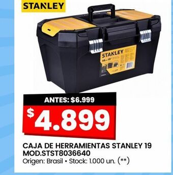 Changomas Caja de herramientas stanley 19 mod.stst8036640 oferta