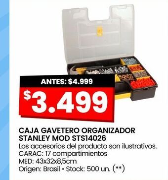 Changomas Caja gavetero organizador stanley mod sts14026 oferta