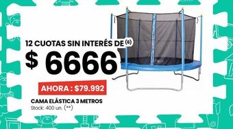 Changomas Cama elástica 3 metros oferta