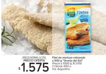 Carrefour Filet de merluza rebozado oferta