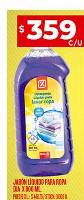 Supermercados DIA Jabón líquido para ropa dia oferta