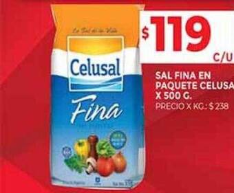 Supermercados DIA Sal fina en paquete celusal oferta