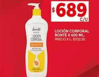 Supermercados DIA Locióñ corporal bonté oferta