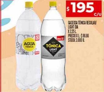 Supermercados DIA Gaseosa tónica regular light dia oferta