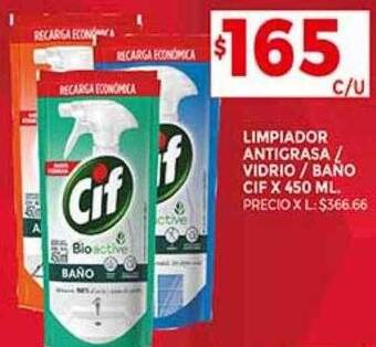 Supermercados DIA Limpiador antigrasa vidrio baño cif oferta