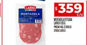 Supermercados DIA Mortadela feteada lario oferta