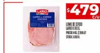 Supermercados DIA Lomo de cerdo lario oferta