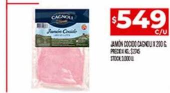 Jamón cocido cagnoli