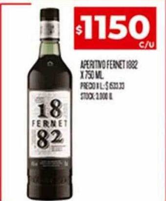 Supermercados DIA Aperitivo fernet 1882 oferta