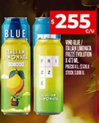 Supermercados DIA Vino blue italian limonata frizzé evolution oferta