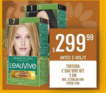 Supermercados Todo Tintura l'eau vive kit oferta
