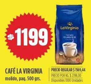 Supermercados Vea Café la virginia molido, paq. oferta