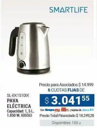 Cooperativa Obrera Smartlife sl-ek1510ix pava eléctrica oferta