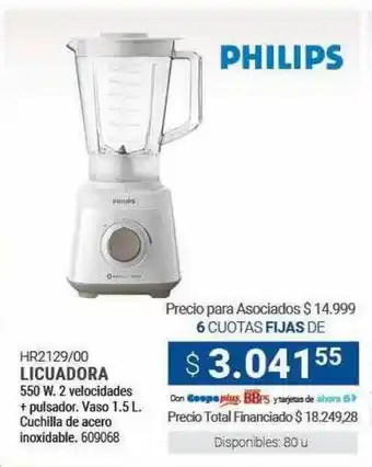 Cooperativa Obrera Hr21129 00 licuadora philips oferta