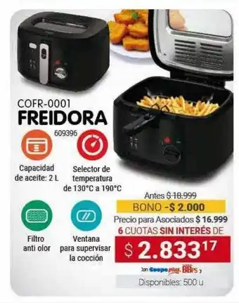 Cooperativa Obrera Cofr-0001 freidora oferta