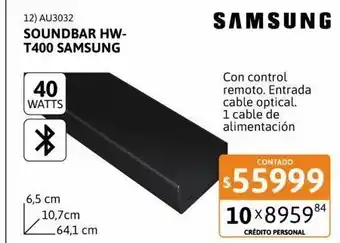 Cetrogar Soundbar samsung oferta