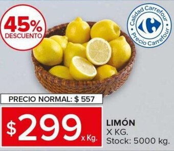 Carrefour Maxi Limon x kg oferta