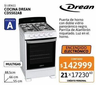 Cetrogar Cocina drean oferta