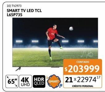 Cetrogar Smart tv led tcl oferta