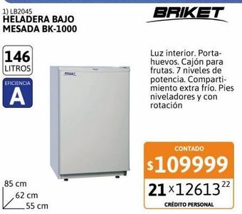 Cetrogar Heladera briket oferta