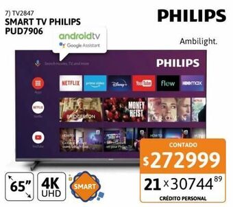 Cetrogar Smart tv philips oferta