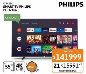 Cetrogar Smart tv philips oferta
