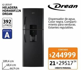 Cetrogar Heladera drean oferta