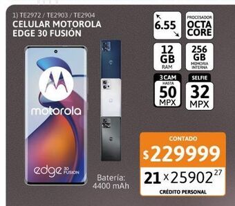 Cetrogar Motorola Celular Edge 30 Fusion oferta