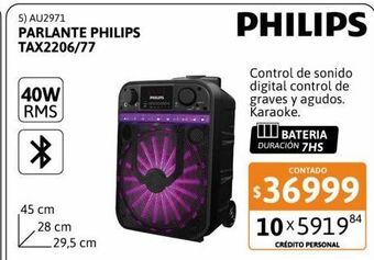 Cetrogar Parlantes philips oferta