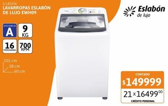 Cetrogar Eslabón Lavarropas de lujo oferta