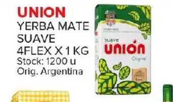 Carrefour Maxi Union Yerba Mate Suave 4 Flex x 1kg oferta