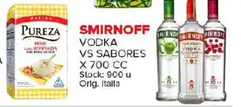 Carrefour Maxi Smirnoff Vodka Vs Sabores x 700cc oferta