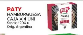 Carrefour Maxi Paty Hamburguesa Caja x 4uni oferta