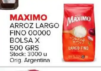 Carrefour Maxi Maximo Arroz largo fino x 500gr oferta