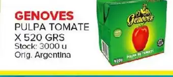 Carrefour Maxi Genoves Pulpa Tomate x 520grs oferta