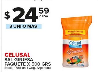Carrefour Maxi Celusal Sal Gruesa Paquete x 500grs oferta