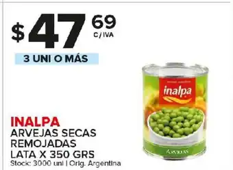 Carrefour Maxi Inalpa Arvejas Secas Remojadas 350grs oferta