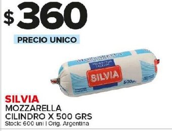 Carrefour Maxi Silvia Mozzarella Cilindro x 500grs oferta
