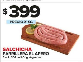 Carrefour Maxi Salchicha Parrillera El Apero oferta
