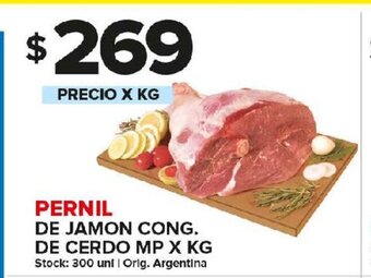 Carrefour Maxi Pernil De Jamon Cong. De Cerdo MP x kg oferta