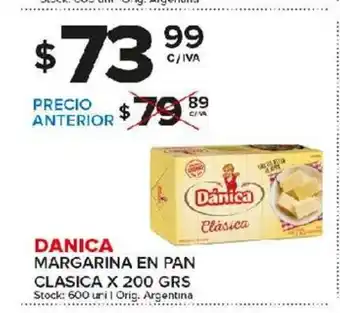 Carrefour Maxi Danica Margarina en Pan Clasica x 200grs oferta