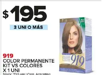 Carrefour Maxi 919 Color Premanente Kit Vs Colores x 1 uni oferta