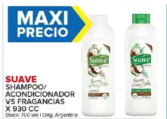 Carrefour Maxi Suave Shampoo/Acondicionador VS Fragrancias x 930cc oferta